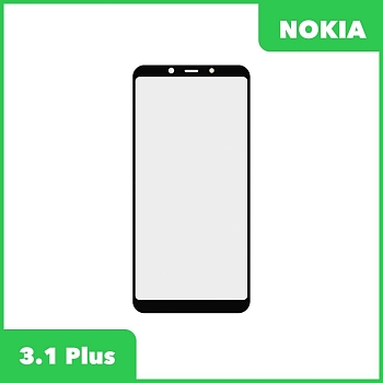 Стекло для переклейки дисплея Nokia 3, 1 Plus, черный