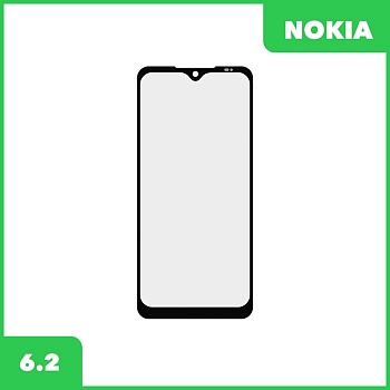 Стекло + OCA пленка для переклейки Nokia 6.2, черный