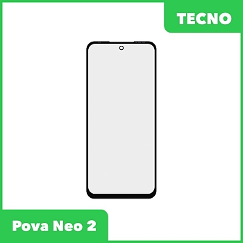 Стекло + OCA пленка для переклейки Tecno Pova Neo 2 (черный)